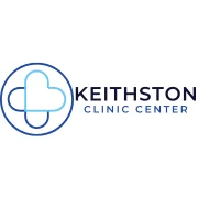 Keithston Clinic Center logo by Delphi Healthcare Solutions. A modern medical branding mark featuring a blue heart-cross emblem, representing healthcare excellence and patient compassion.