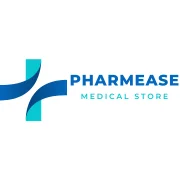 Pharmease Medical Store logo by Delphi Healthcare Solutions. Features a modern pharmacy emblem with a medical cross and pill icon, representing trusted pharmaceutical services and wellness.